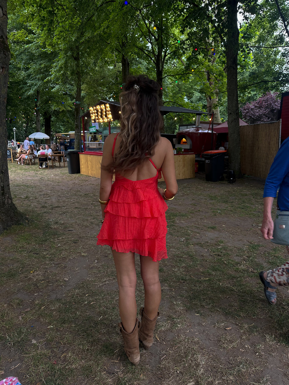 Women's ruffle-tier mini summer dress