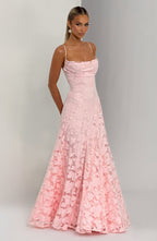 Women's floral maxi wedding guest dress