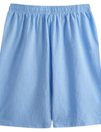 Men's drawstring linen summer shorts