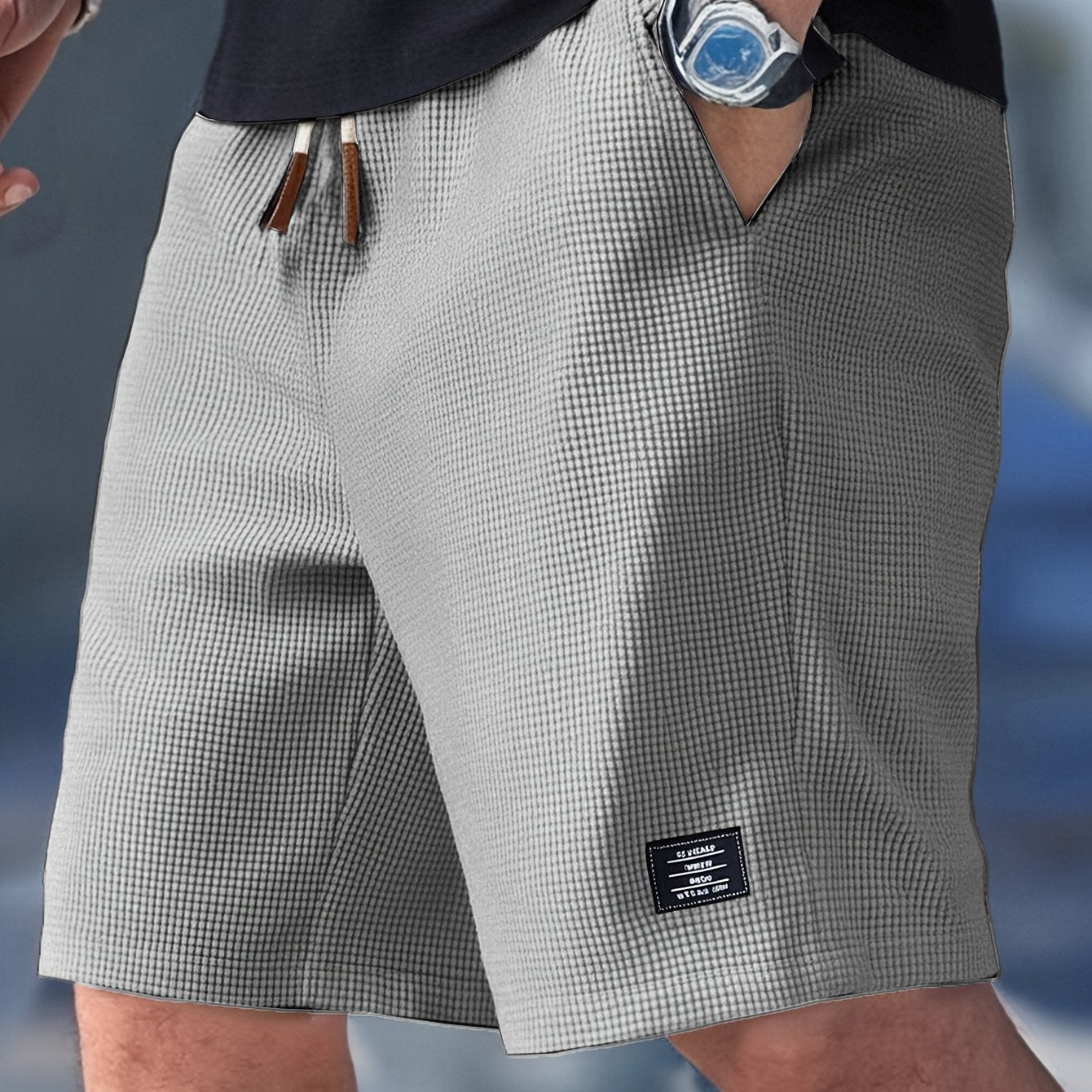 Men's drawstring summer shorts