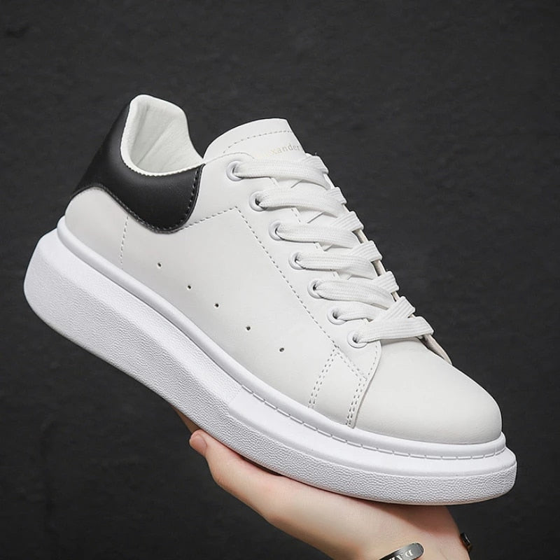 Men's lace-up platform low-top sneakers