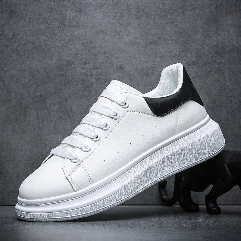 Men's lace-up platform low-top sneakers