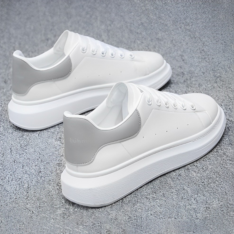 Men's lace-up platform low-top sneakers