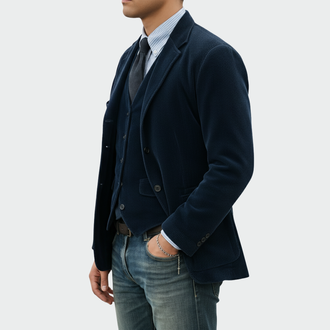 Men's notch lapel two-piece blazer