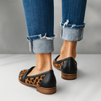 Women's elegant pointed toe flat penny loafers