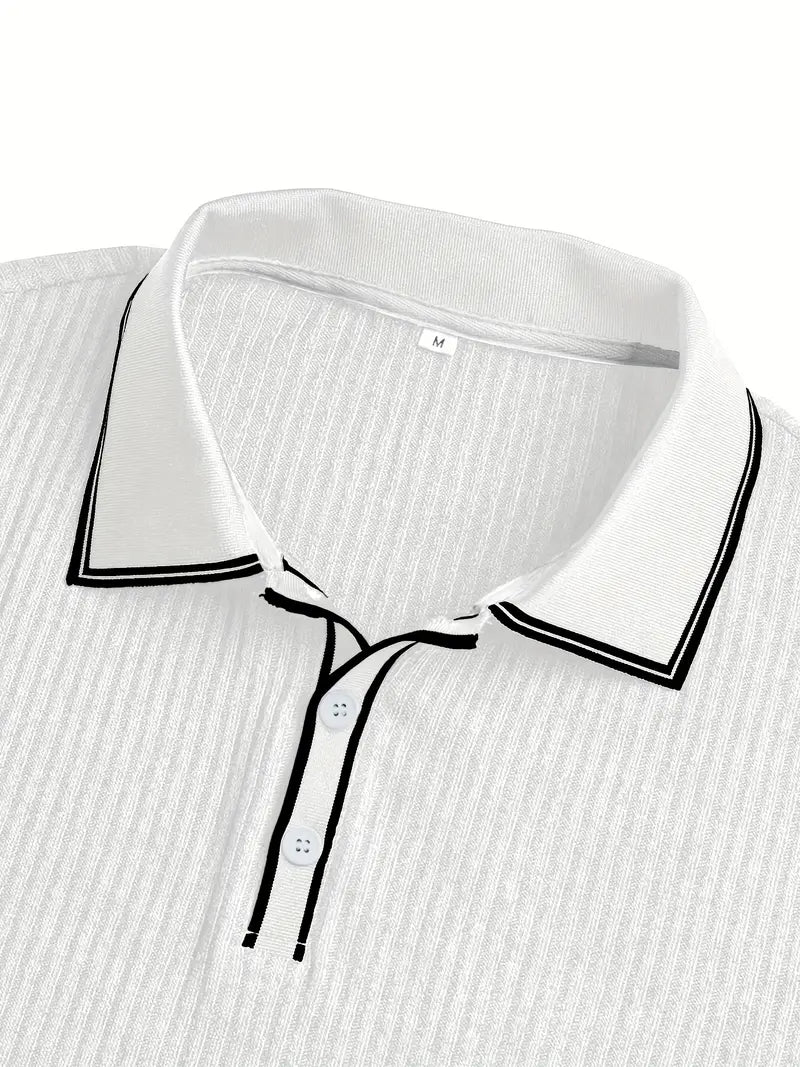 Men's short sleeve polo shirt