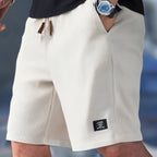 Men's slim fit drawstring summer shorts