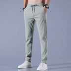 Men's straight leg drawstring trousers