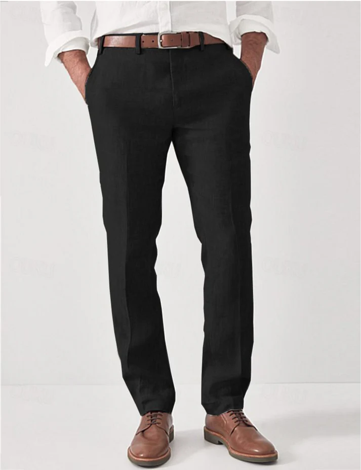 Men's straight leg casual trousers