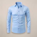 Men's fitted long sleeve casual shirt
