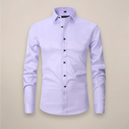 Men's fitted long sleeve casual shirt