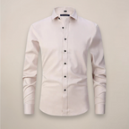 Men's fitted long sleeve casual shirt