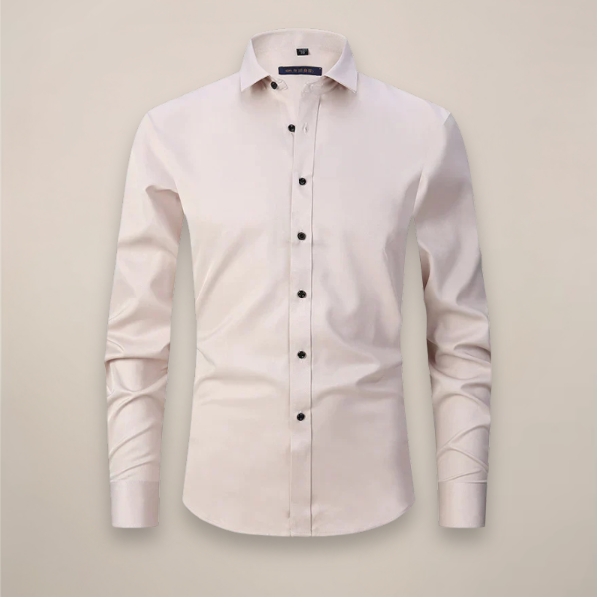 Men's fitted long sleeve casual shirt