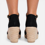 Women's closed toe ankle strap wedge sandals
