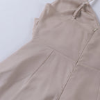 Women's draped v-neck maxi cocktail dress