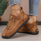 Women's lace-up low-top casual sneakers
