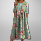 Women's short sleeve formal maxi dress
