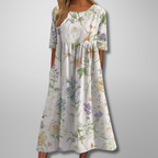 Women's short sleeve formal maxi dress