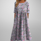 Women's short sleeve formal maxi dress