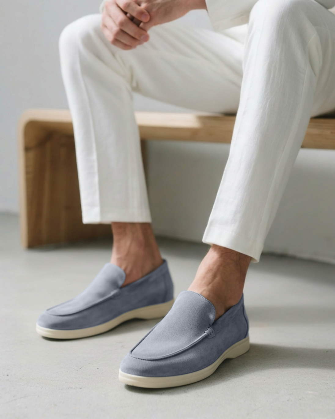 Men's slip-on flat summer loafers