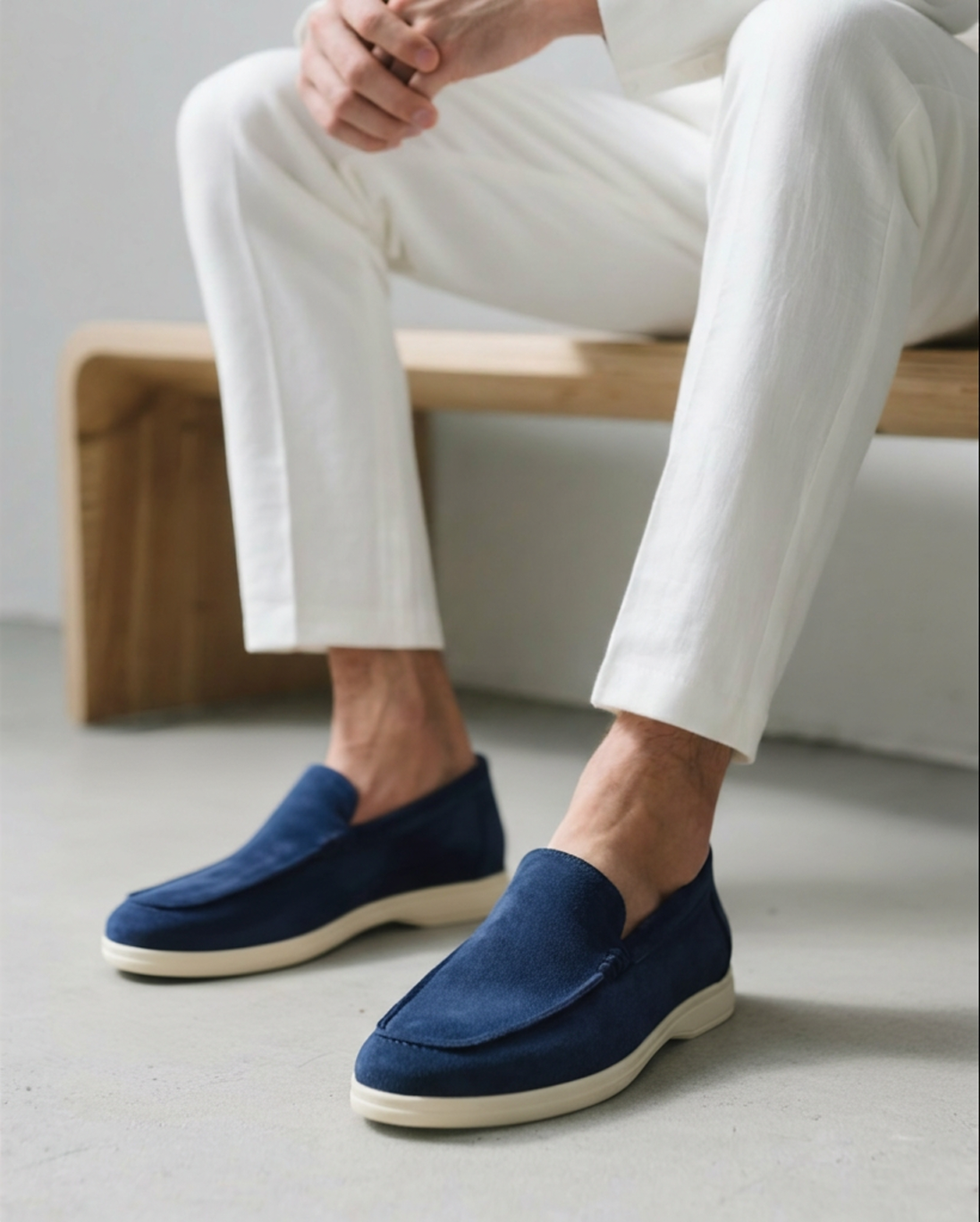 Men's slip-on flat summer loafers