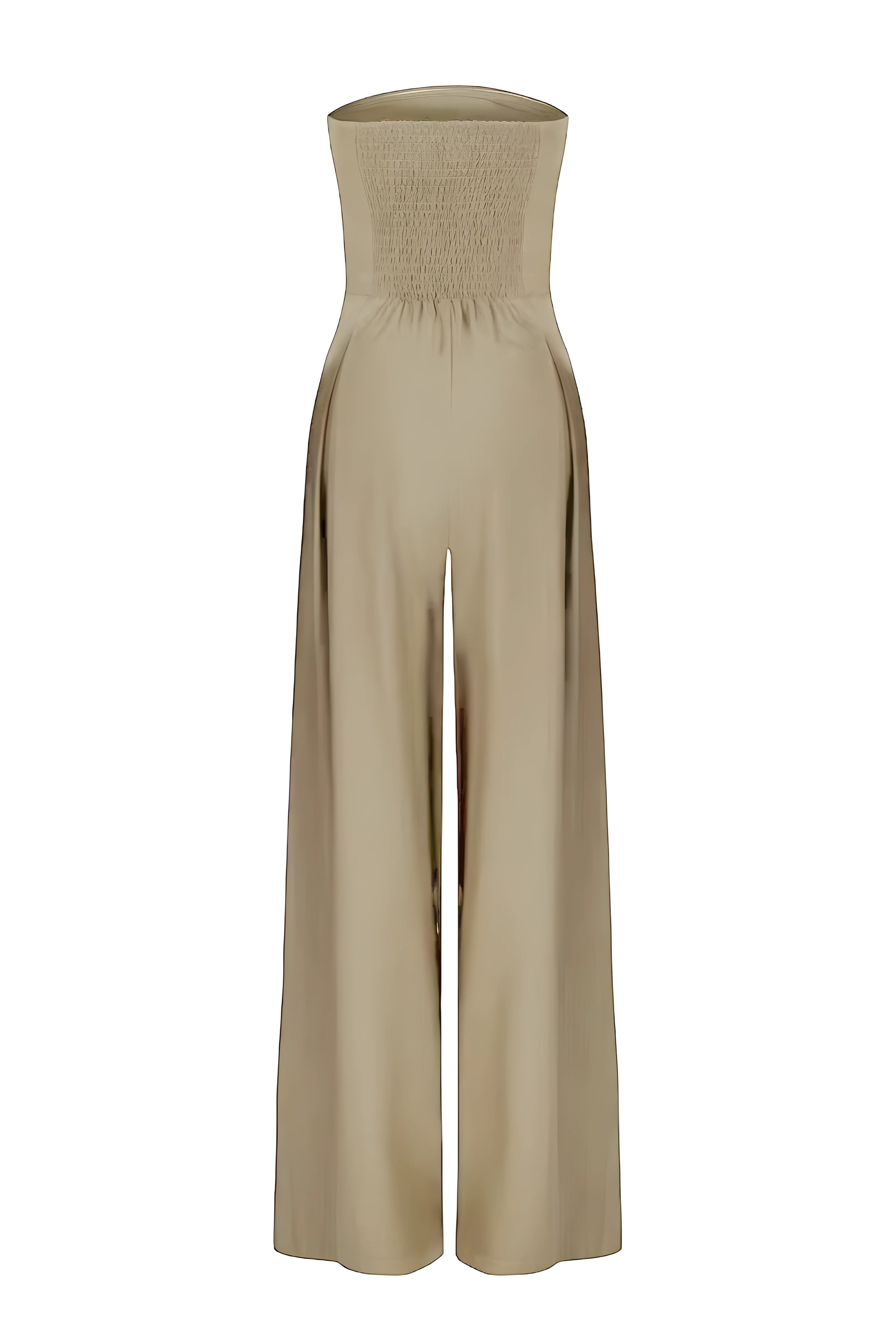 Women's strapless wide-leg evening jumpsuit