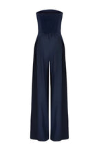 Women's strapless wide-leg evening jumpsuit