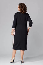 Women's v-neck midi cocktail dress