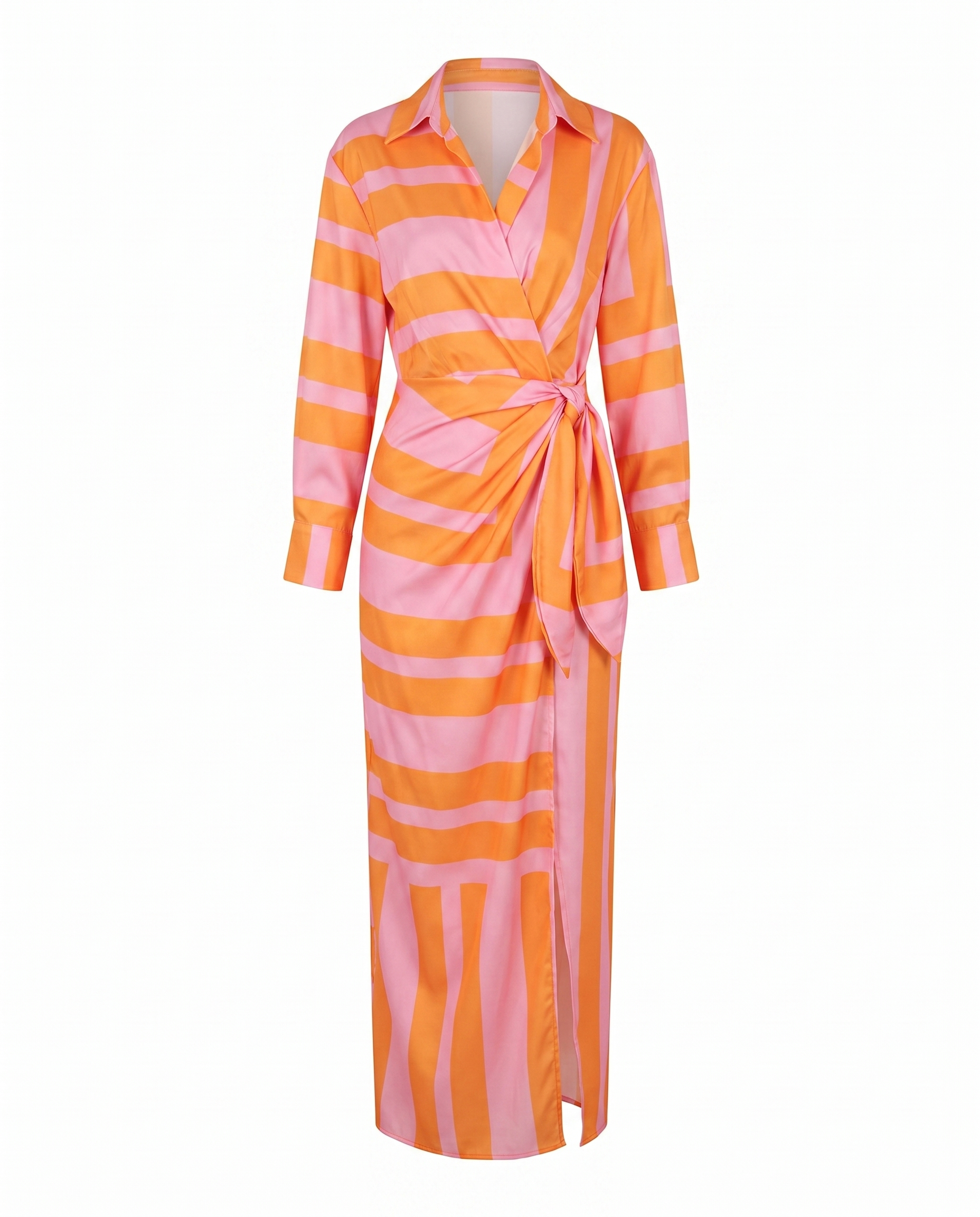 Women's wrap v-neck summer maxi dress