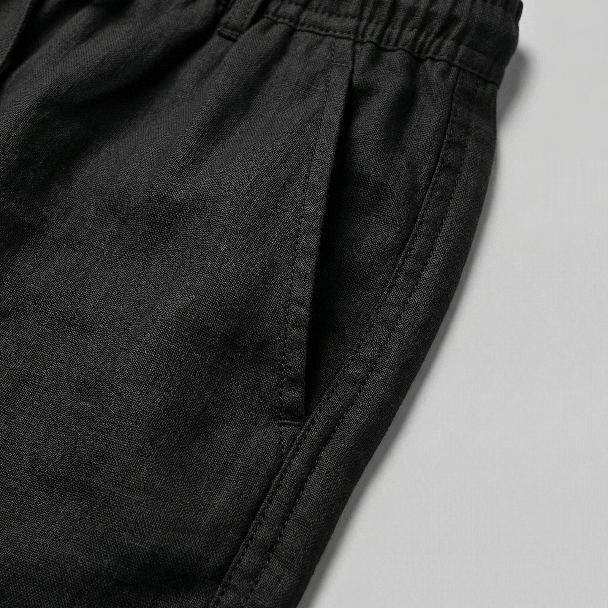 Men's drawstring straight summer shorts