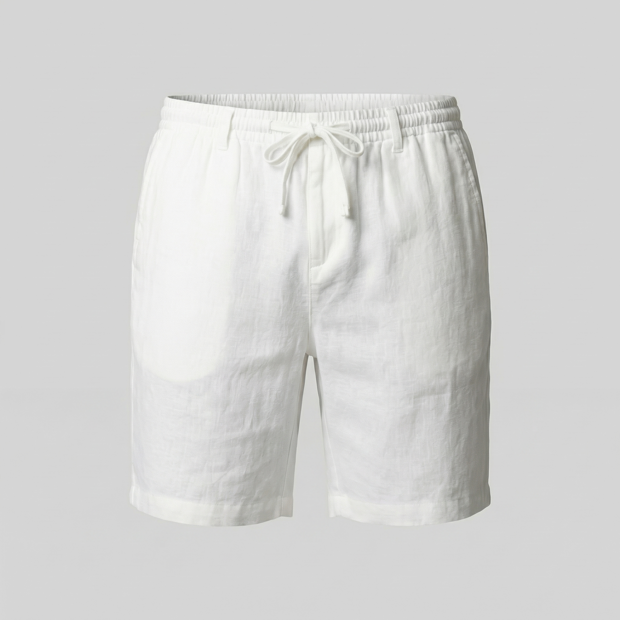 Men's drawstring straight summer shorts