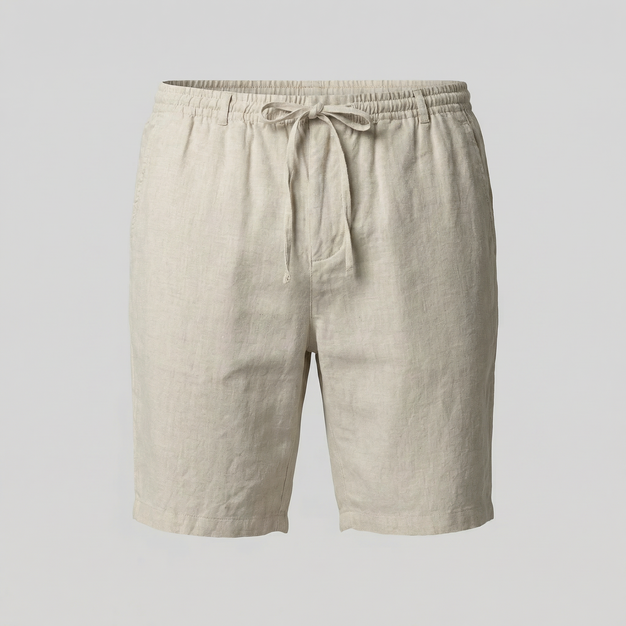 Men's drawstring straight summer shorts